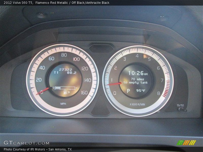 Flamenco Red Metallic / Off Black/Anthracite Black 2012 Volvo S60 T5