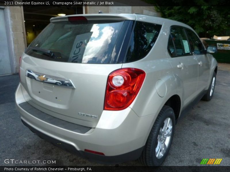 Champagne Silver Metallic / Jet Black 2013 Chevrolet Equinox LS