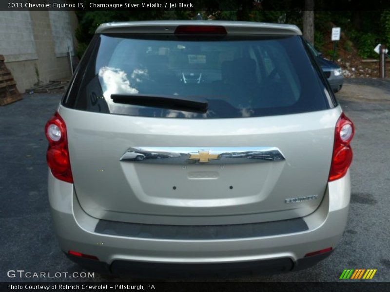 Champagne Silver Metallic / Jet Black 2013 Chevrolet Equinox LS