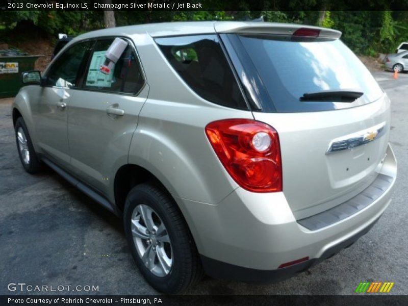 Champagne Silver Metallic / Jet Black 2013 Chevrolet Equinox LS