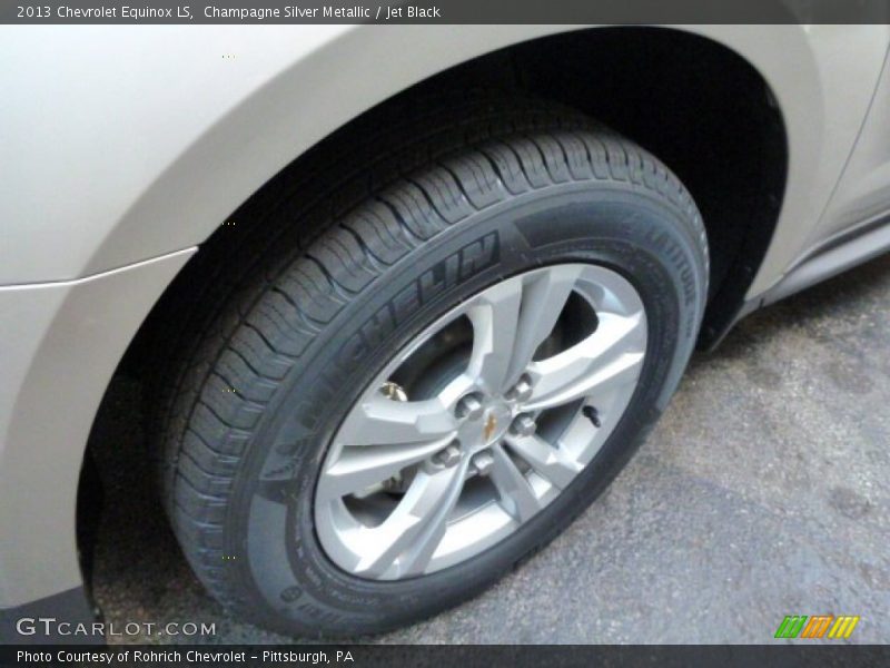 Champagne Silver Metallic / Jet Black 2013 Chevrolet Equinox LS