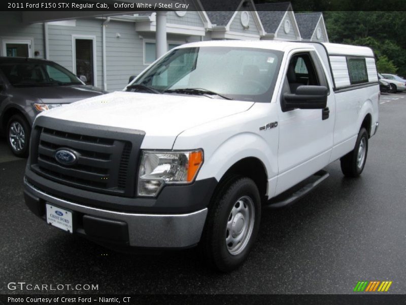 Oxford White / Steel Gray 2011 Ford F150 STX Regular Cab