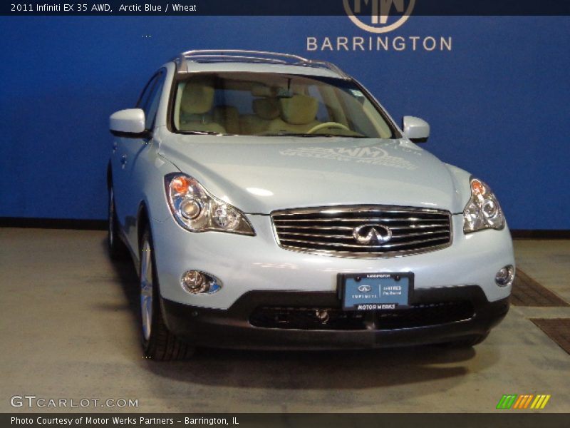 Arctic Blue / Wheat 2011 Infiniti EX 35 AWD