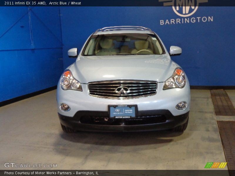 Arctic Blue / Wheat 2011 Infiniti EX 35 AWD
