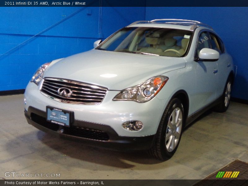 Arctic Blue / Wheat 2011 Infiniti EX 35 AWD