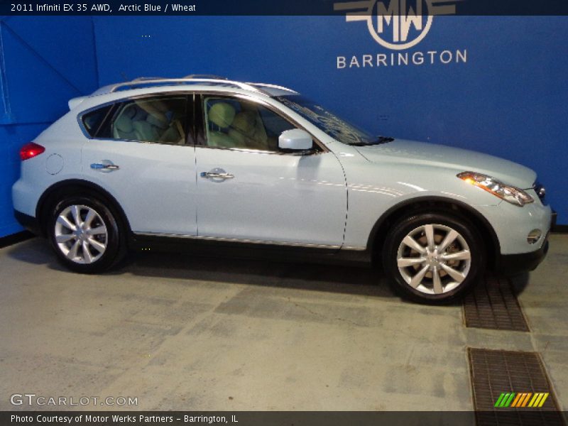 Arctic Blue / Wheat 2011 Infiniti EX 35 AWD