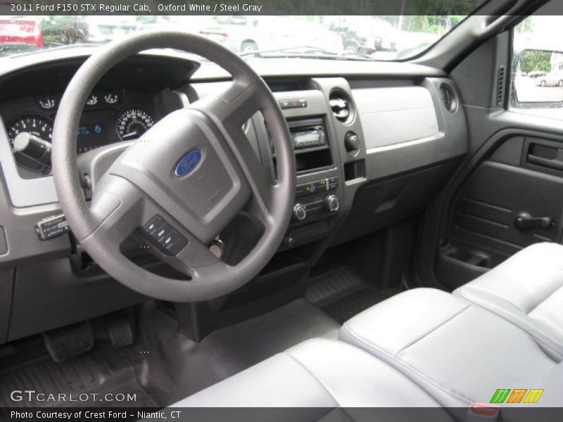 Oxford White / Steel Gray 2011 Ford F150 STX Regular Cab