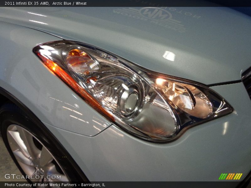 Arctic Blue / Wheat 2011 Infiniti EX 35 AWD