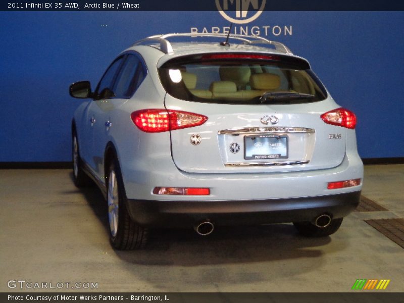 Arctic Blue / Wheat 2011 Infiniti EX 35 AWD