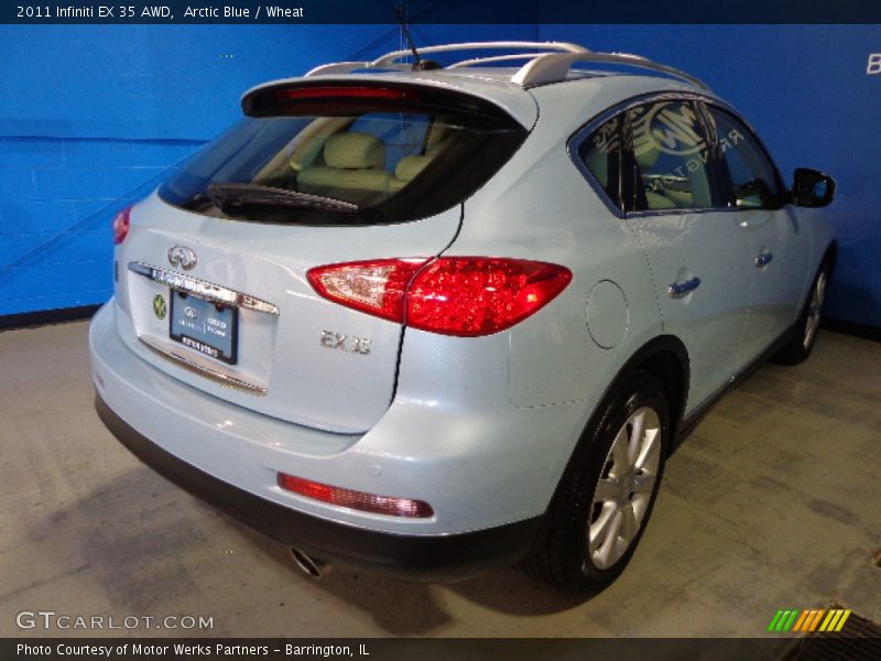 Arctic Blue / Wheat 2011 Infiniti EX 35 AWD
