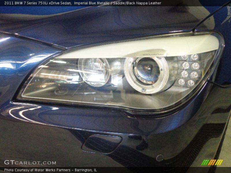 Imperial Blue Metallic / Saddle/Black Nappa Leather 2011 BMW 7 Series 750Li xDrive Sedan