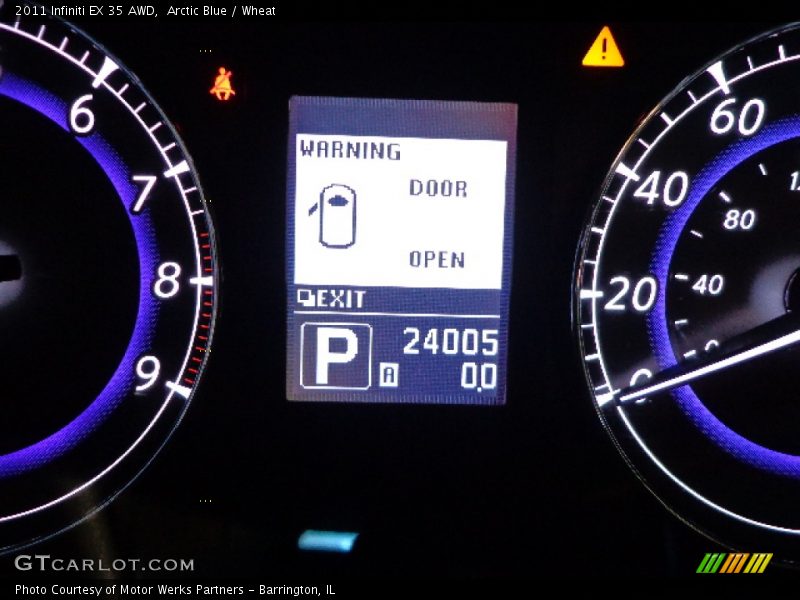 Arctic Blue / Wheat 2011 Infiniti EX 35 AWD