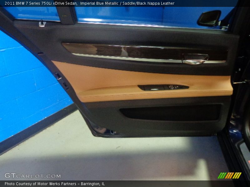 Imperial Blue Metallic / Saddle/Black Nappa Leather 2011 BMW 7 Series 750Li xDrive Sedan