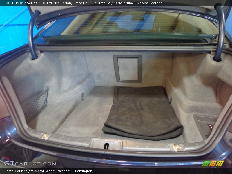 Imperial Blue Metallic / Saddle/Black Nappa Leather 2011 BMW 7 Series 750Li xDrive Sedan