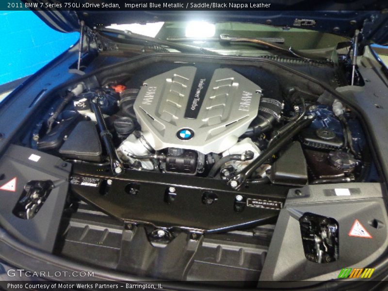 Imperial Blue Metallic / Saddle/Black Nappa Leather 2011 BMW 7 Series 750Li xDrive Sedan