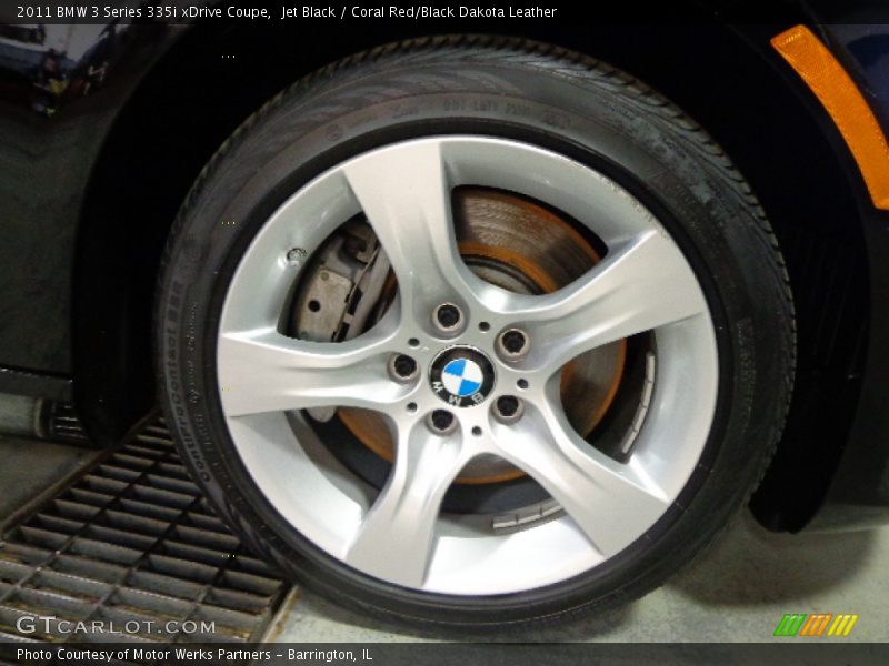 Jet Black / Coral Red/Black Dakota Leather 2011 BMW 3 Series 335i xDrive Coupe
