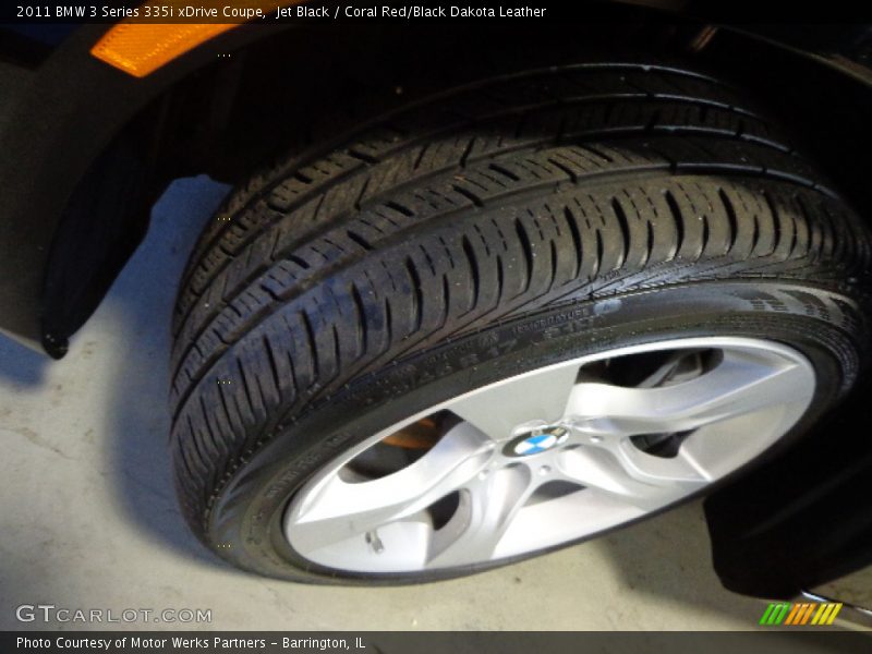Jet Black / Coral Red/Black Dakota Leather 2011 BMW 3 Series 335i xDrive Coupe