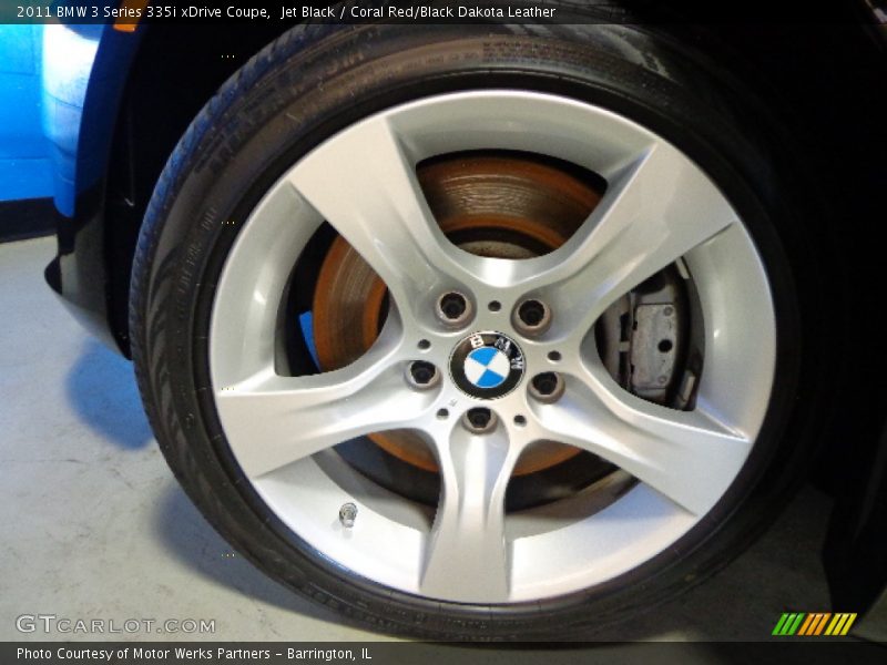Jet Black / Coral Red/Black Dakota Leather 2011 BMW 3 Series 335i xDrive Coupe