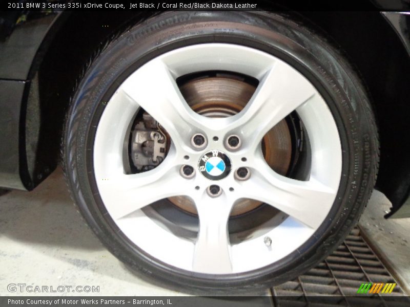 Jet Black / Coral Red/Black Dakota Leather 2011 BMW 3 Series 335i xDrive Coupe
