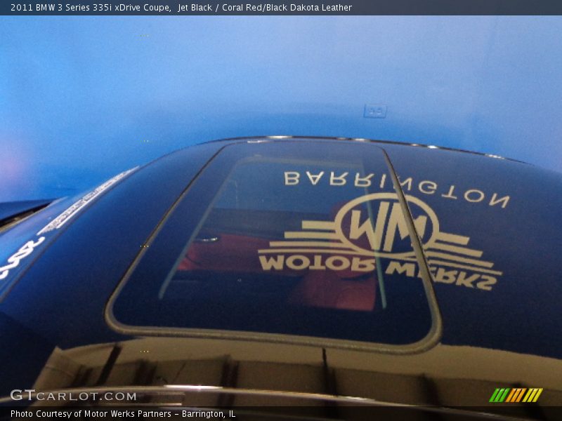 Jet Black / Coral Red/Black Dakota Leather 2011 BMW 3 Series 335i xDrive Coupe