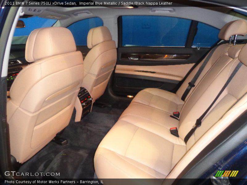 Imperial Blue Metallic / Saddle/Black Nappa Leather 2011 BMW 7 Series 750Li xDrive Sedan