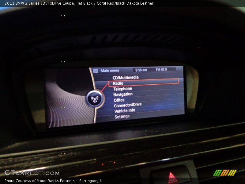 Jet Black / Coral Red/Black Dakota Leather 2011 BMW 3 Series 335i xDrive Coupe