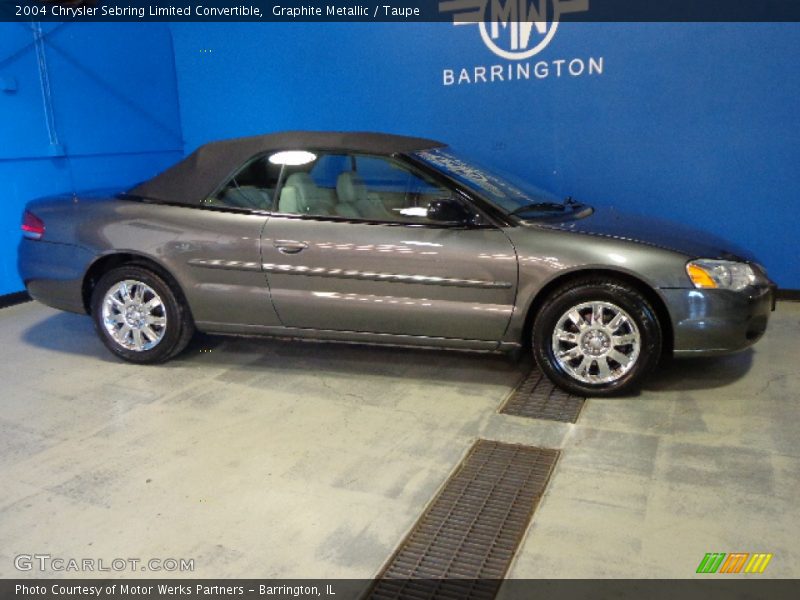Graphite Metallic / Taupe 2004 Chrysler Sebring Limited Convertible