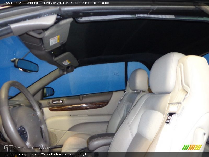 Graphite Metallic / Taupe 2004 Chrysler Sebring Limited Convertible