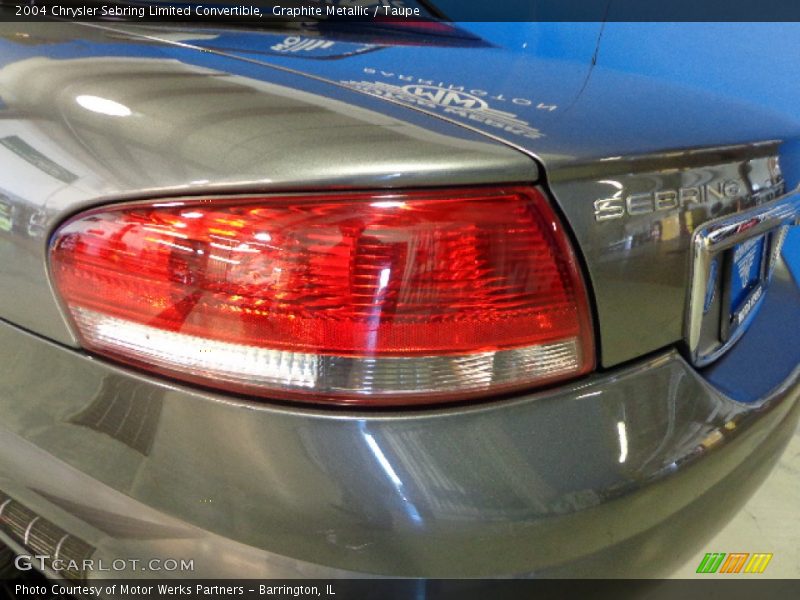 Graphite Metallic / Taupe 2004 Chrysler Sebring Limited Convertible