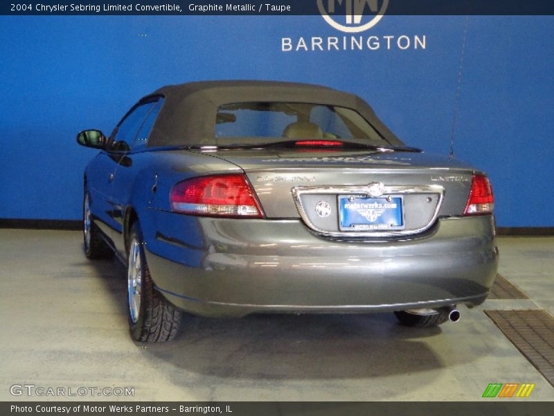 Graphite Metallic / Taupe 2004 Chrysler Sebring Limited Convertible