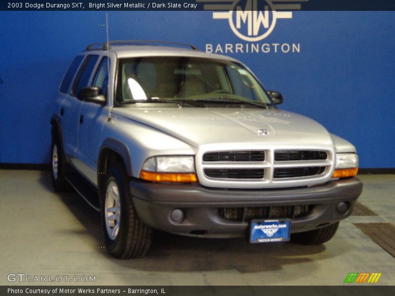Bright Silver Metallic / Dark Slate Gray 2003 Dodge Durango SXT