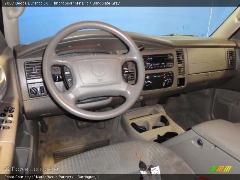 Bright Silver Metallic / Dark Slate Gray 2003 Dodge Durango SXT