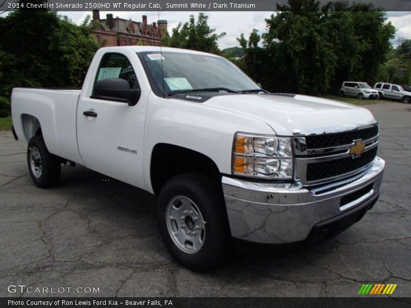 Summit White / Dark Titanium 2014 Chevrolet Silverado 2500HD WT Regular Cab