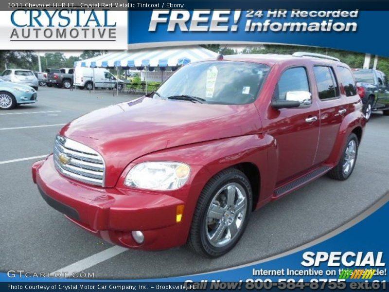 Crystal Red Metallic Tintcoat / Ebony 2011 Chevrolet HHR LT