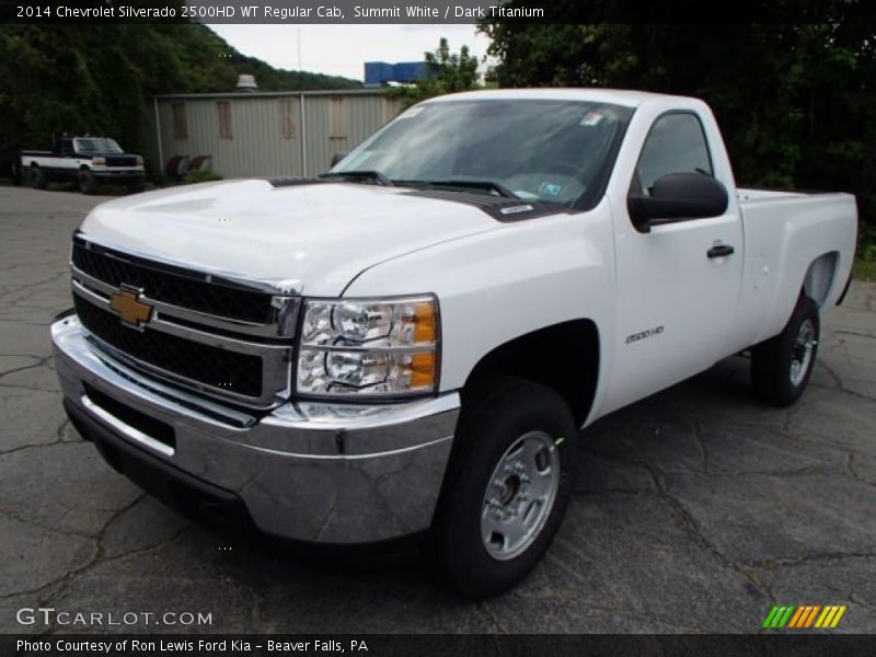 Summit White / Dark Titanium 2014 Chevrolet Silverado 2500HD WT Regular Cab