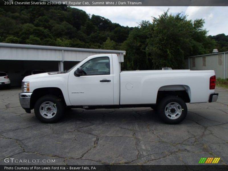 Summit White / Dark Titanium 2014 Chevrolet Silverado 2500HD WT Regular Cab