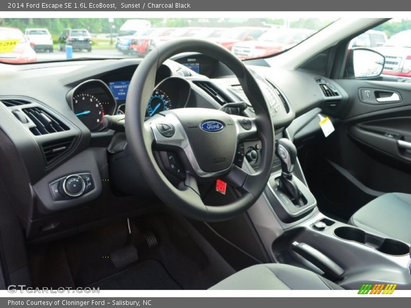 Sunset / Charcoal Black 2014 Ford Escape SE 1.6L EcoBoost