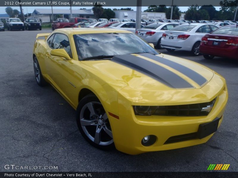 Rally Yellow / Black 2012 Chevrolet Camaro LT/RS Coupe