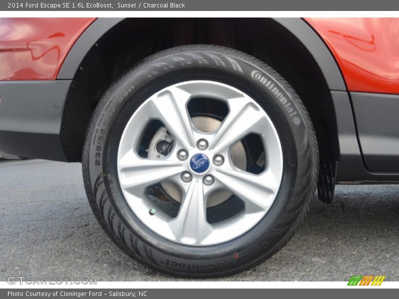 Sunset / Charcoal Black 2014 Ford Escape SE 1.6L EcoBoost