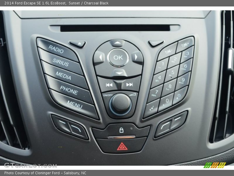Sunset / Charcoal Black 2014 Ford Escape SE 1.6L EcoBoost