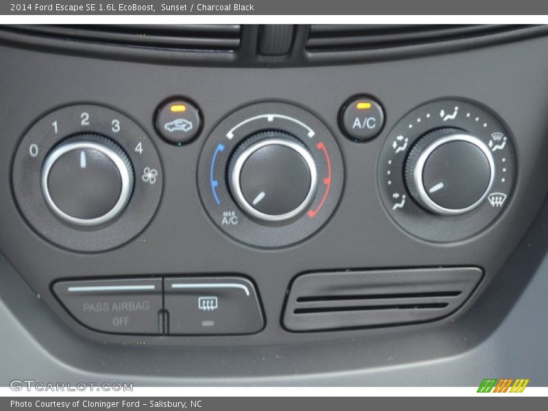 Sunset / Charcoal Black 2014 Ford Escape SE 1.6L EcoBoost