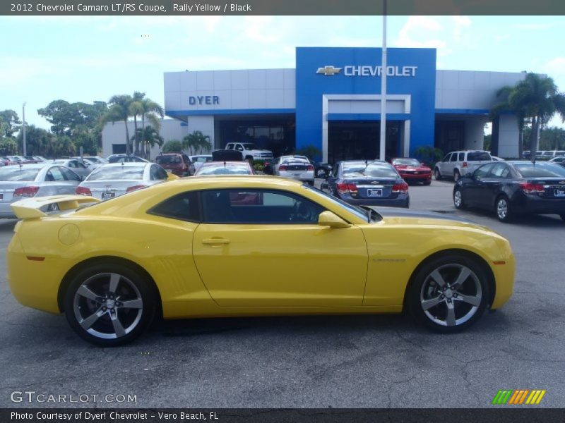Rally Yellow / Black 2012 Chevrolet Camaro LT/RS Coupe
