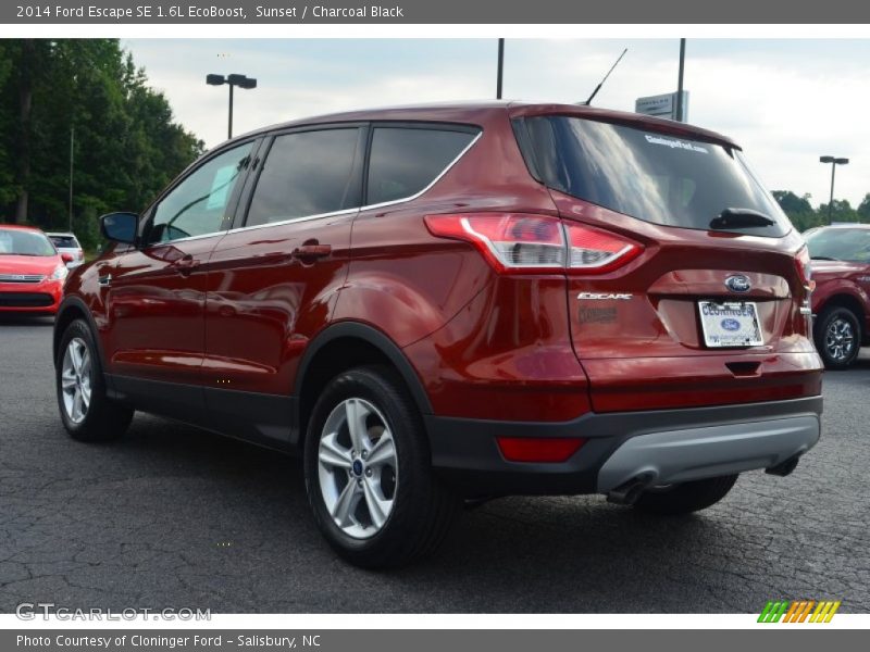 Sunset / Charcoal Black 2014 Ford Escape SE 1.6L EcoBoost