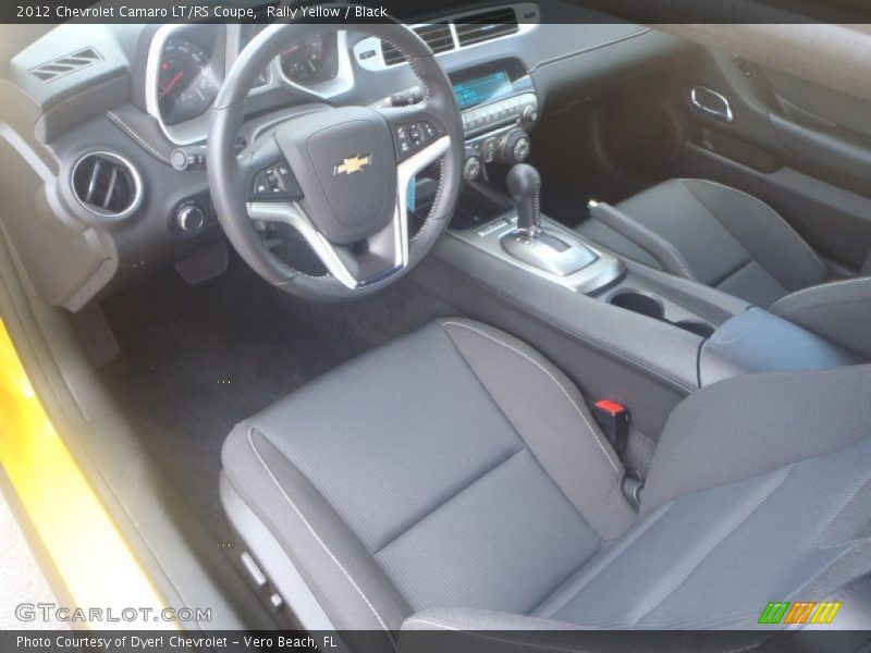 Rally Yellow / Black 2012 Chevrolet Camaro LT/RS Coupe