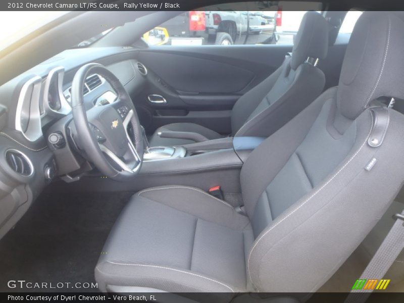 Rally Yellow / Black 2012 Chevrolet Camaro LT/RS Coupe
