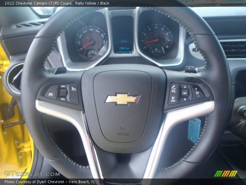 Rally Yellow / Black 2012 Chevrolet Camaro LT/RS Coupe