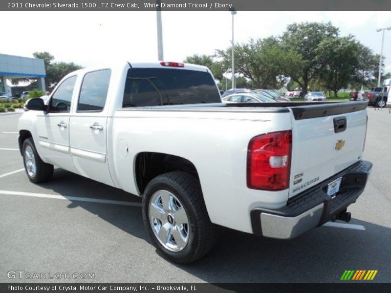 White Diamond Tricoat / Ebony 2011 Chevrolet Silverado 1500 LTZ Crew Cab