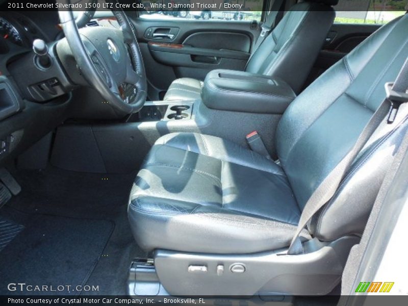 White Diamond Tricoat / Ebony 2011 Chevrolet Silverado 1500 LTZ Crew Cab
