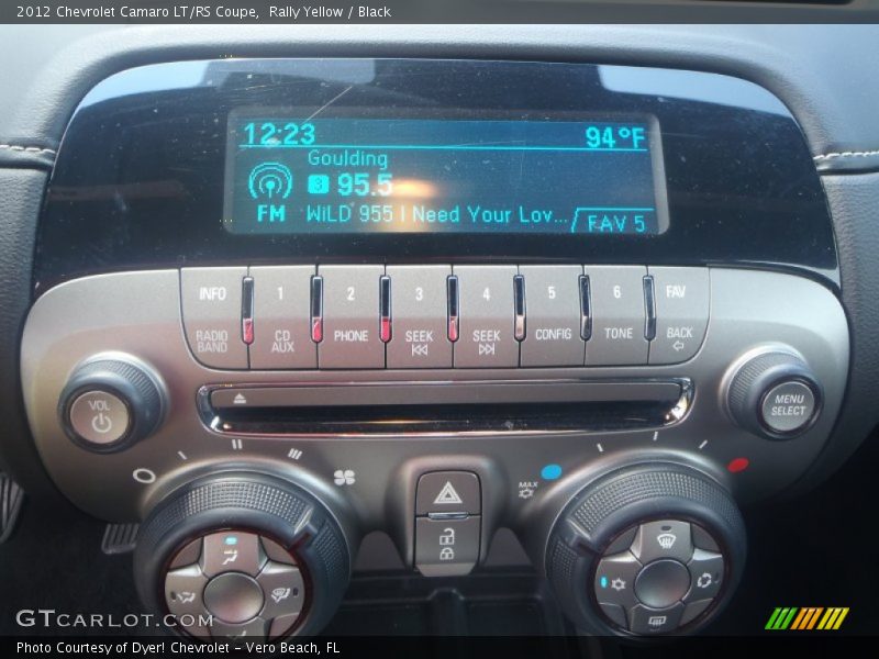 Rally Yellow / Black 2012 Chevrolet Camaro LT/RS Coupe