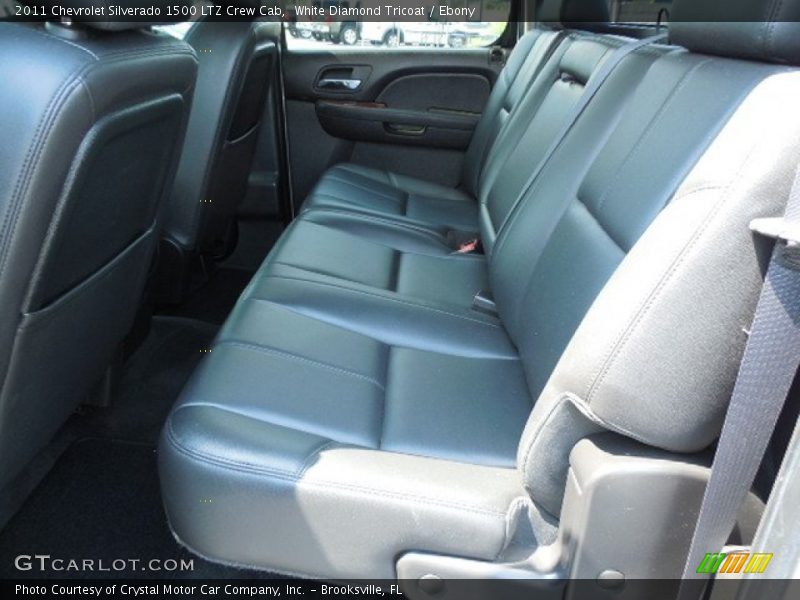 White Diamond Tricoat / Ebony 2011 Chevrolet Silverado 1500 LTZ Crew Cab